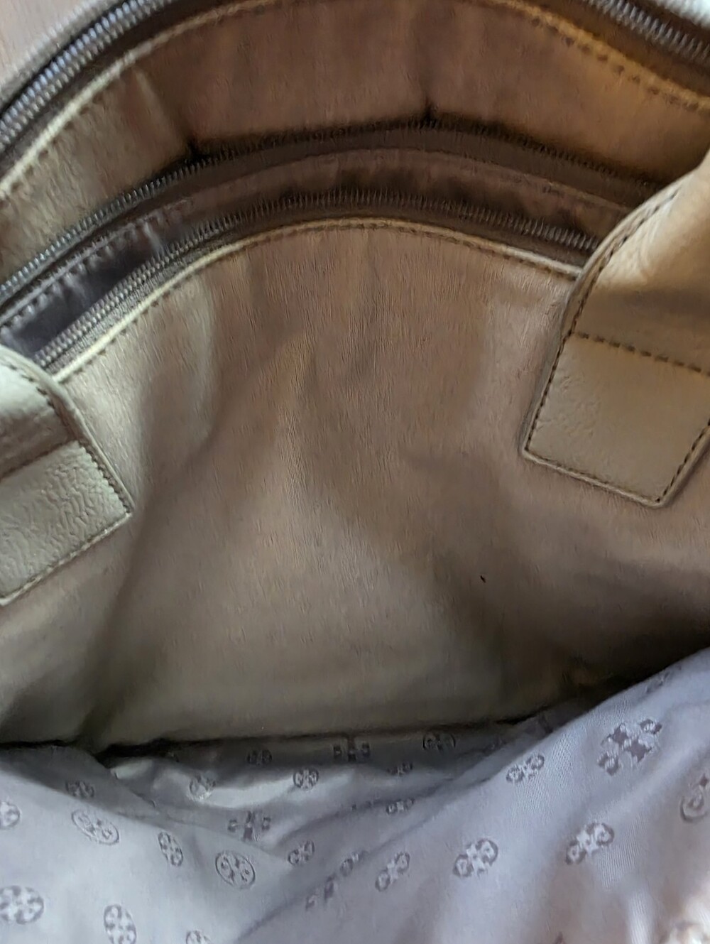 Tory Burch Ella Large Leather & Canvas Tote - Picture 8 of 15